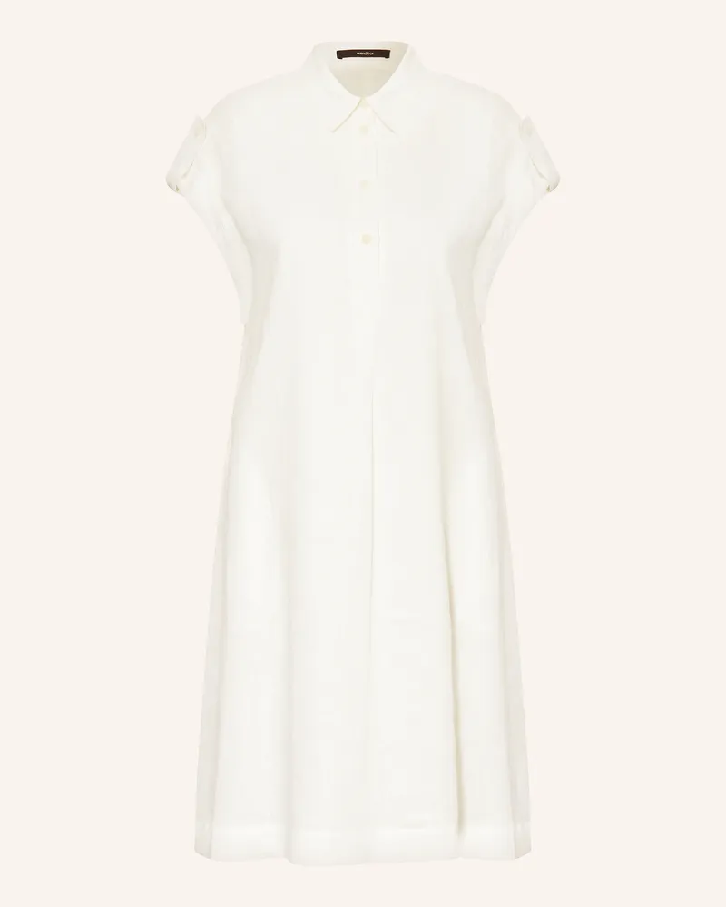 windsor. Hemdblusenkleid aus Leinen Weiss
