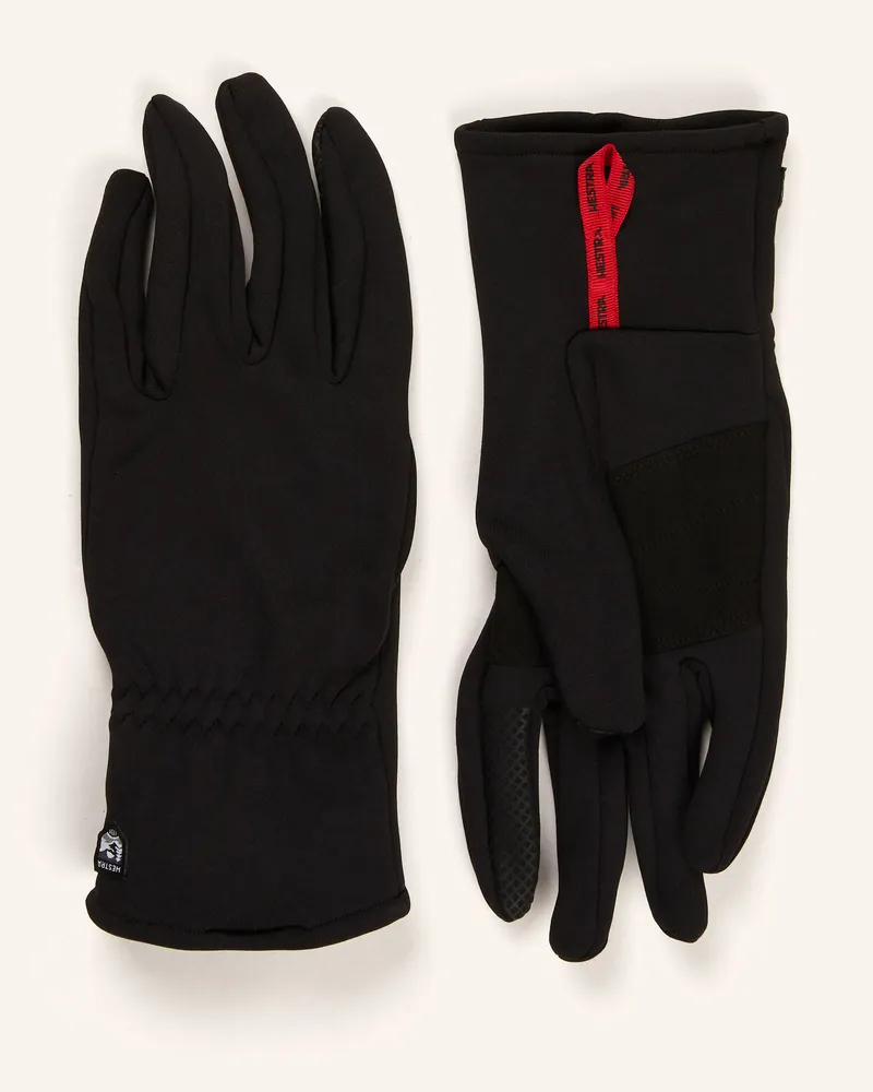 Hestra Multisport-Handschuhe Touch Point Fleece Liner Sr. Mit Touchscreen-Funktion schwarz Schwarz