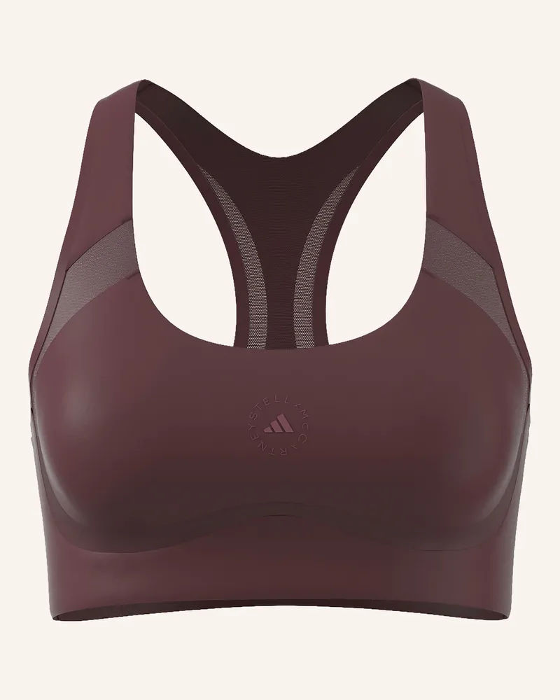 adidas Sport-Bh Adidas By Stella Mccartney Mit Mesh braun Dunkelrot