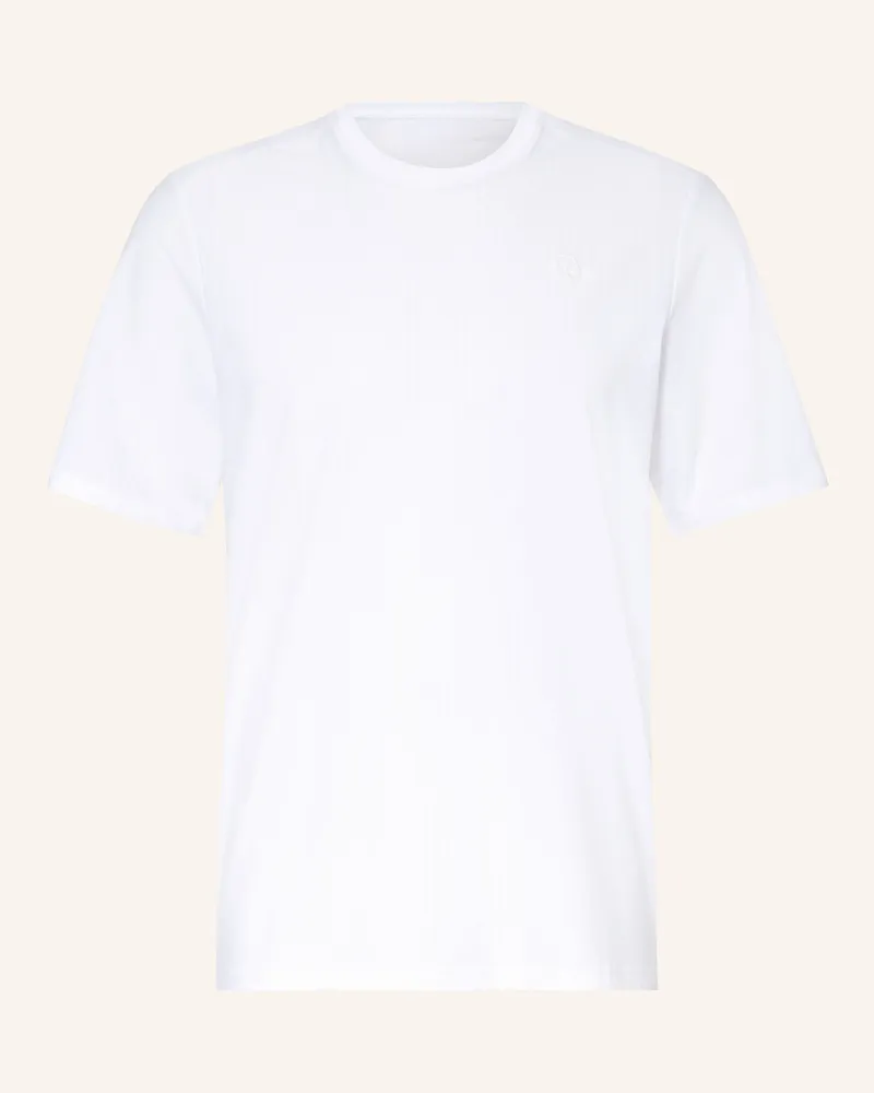 LULULEMON T-Shirt STRIPED MESH Weiss