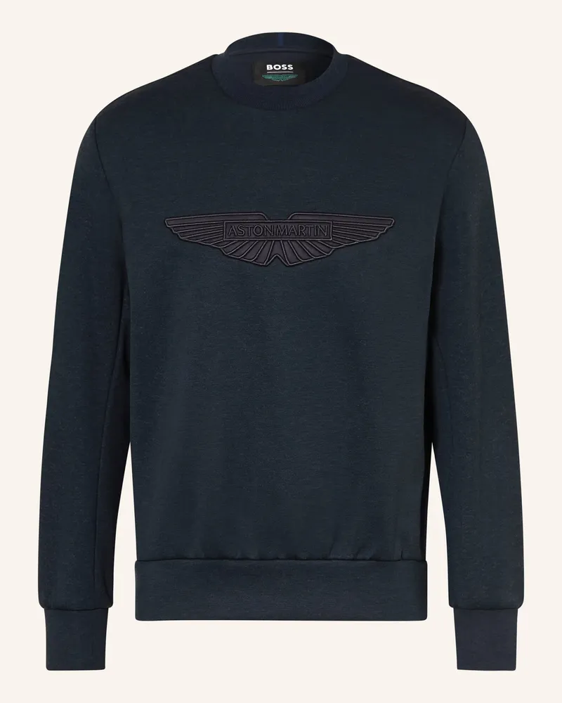 HUGO BOSS Sweatshirt Soleri blau Schwarz