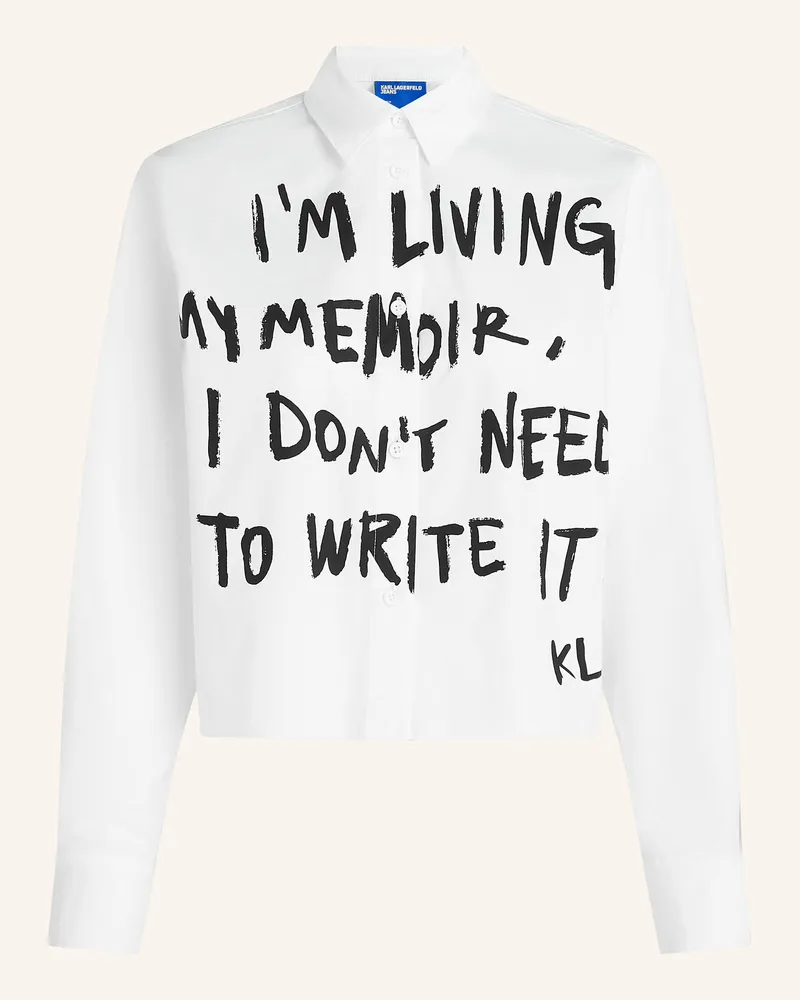 Karl Lagerfeld Bluse weiss Weiss
