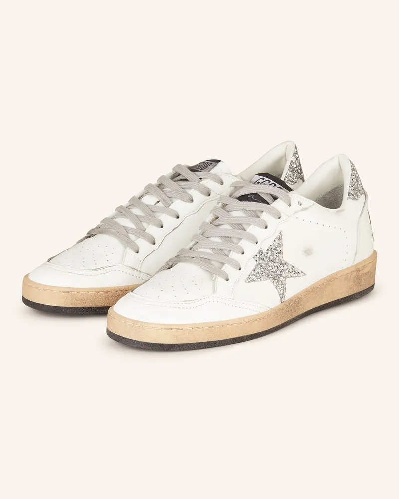 Golden Goose Sneaker Ball Star weiss Weiss