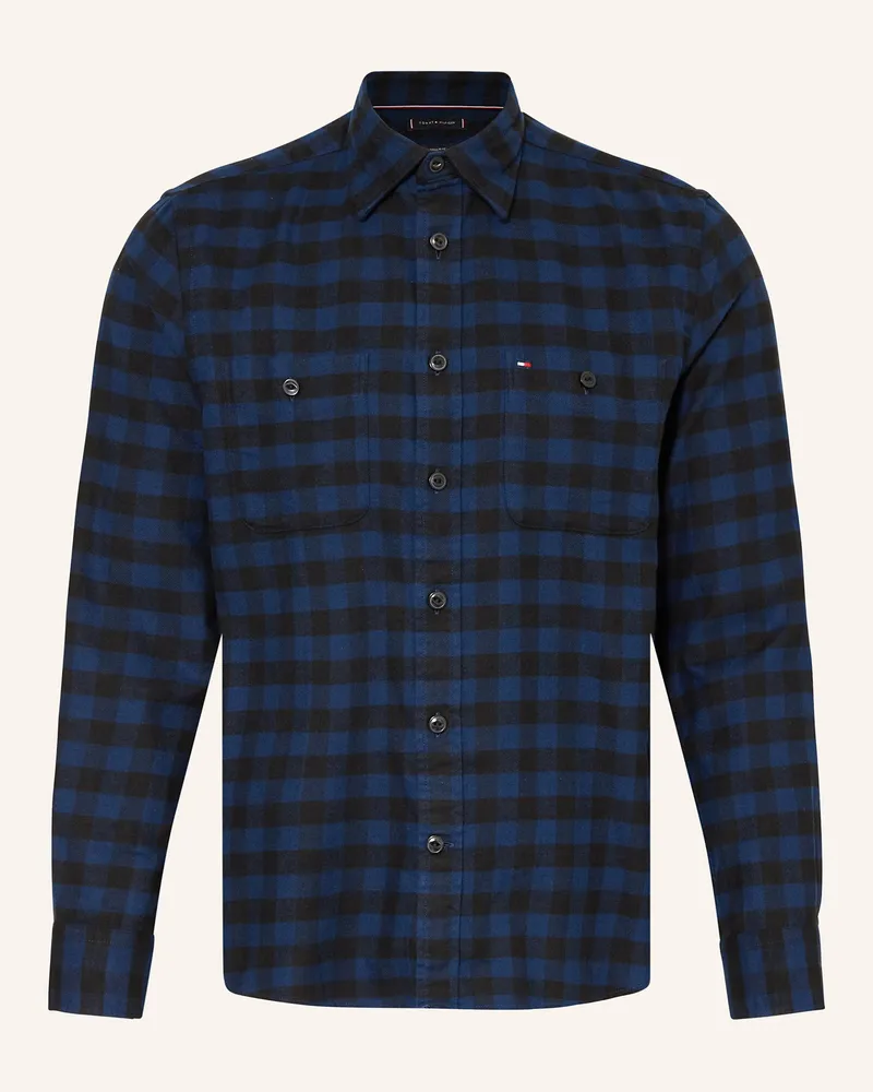 Tommy Hilfiger Hemd Regular Fit Schwarz