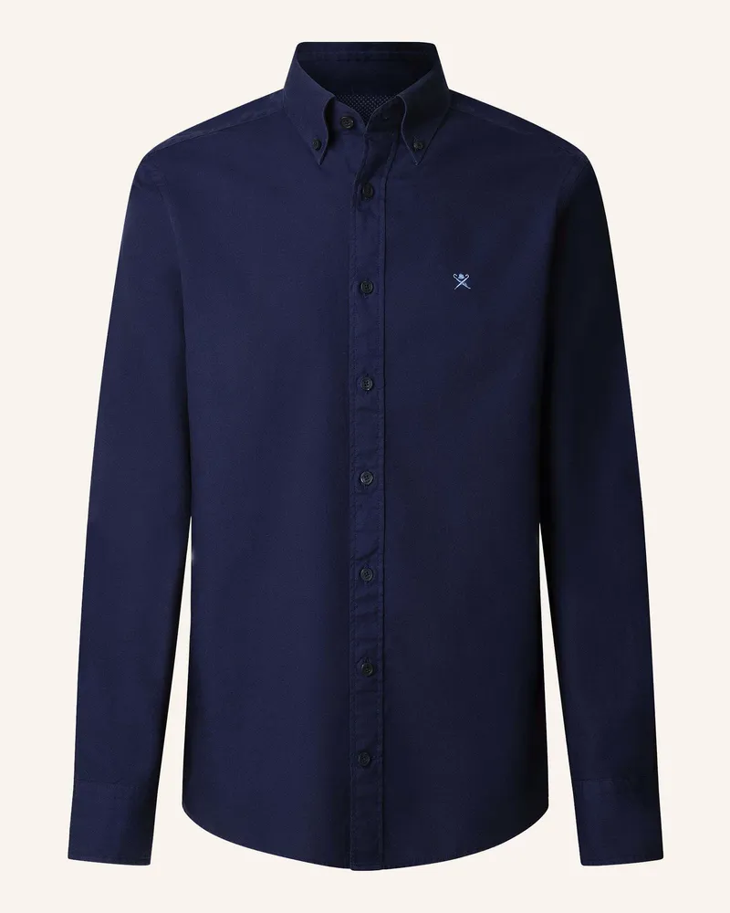 Hackett Freizeithemd ESS GMT DYED OXFORD Dunkelblau