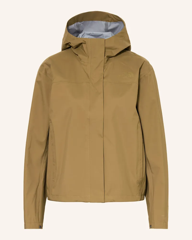 The North Face Regenjacke Voyage Rain 3l Hooded braun Oliv