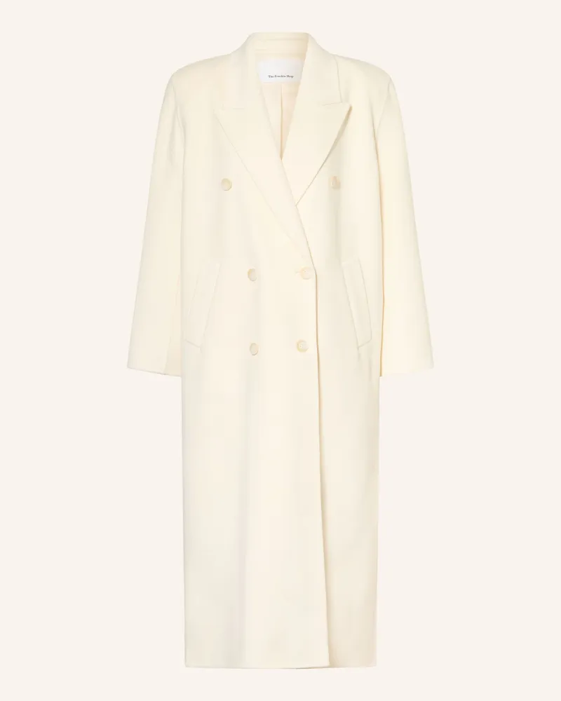 FRANKIE Shop Wollmantel Gaia weiss Ecru