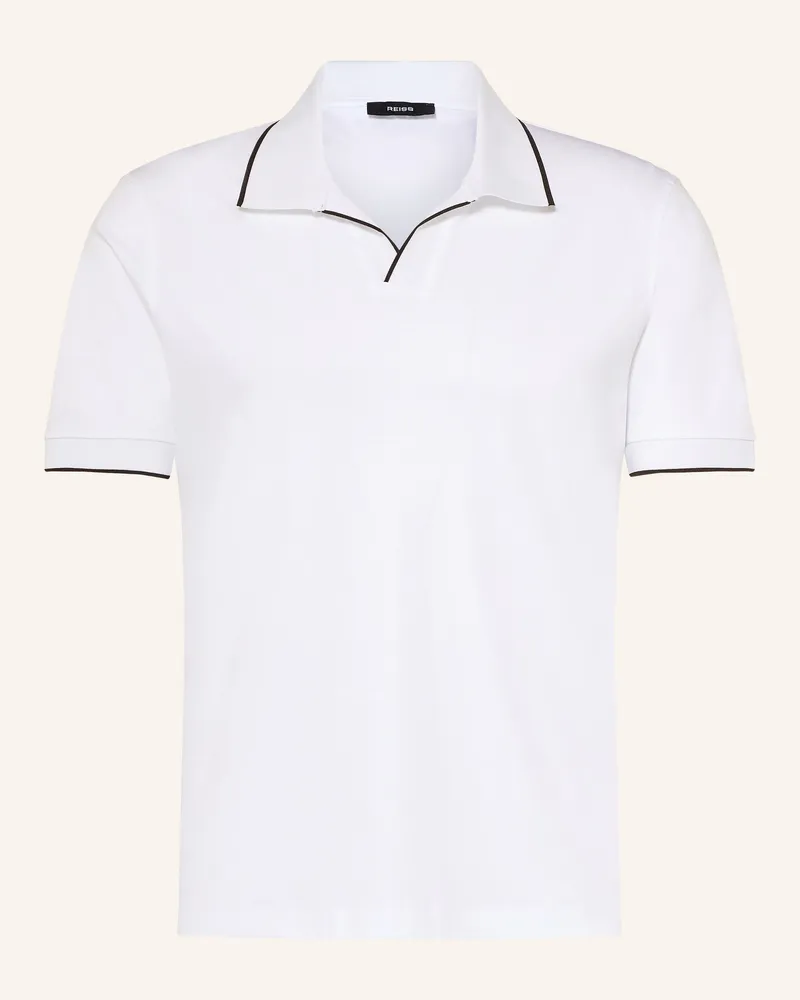 Reiss Jersey-Poloshirt Nico weiss Weiss