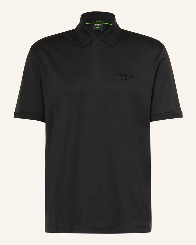 HUGO BOSS Jersey-Poloshirt icons70 Regular Fit schwarz Schwarz