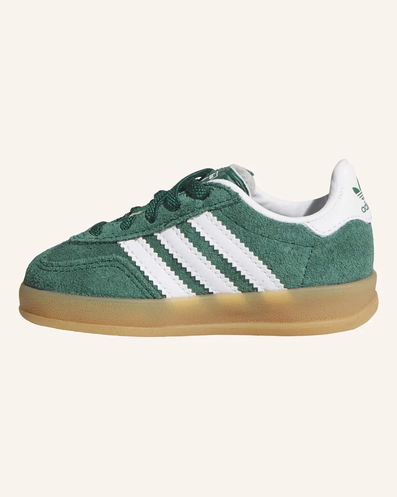 adidas Gazelle Indoor Comfort Closure Elastic Lace Schuh gruen Weiss