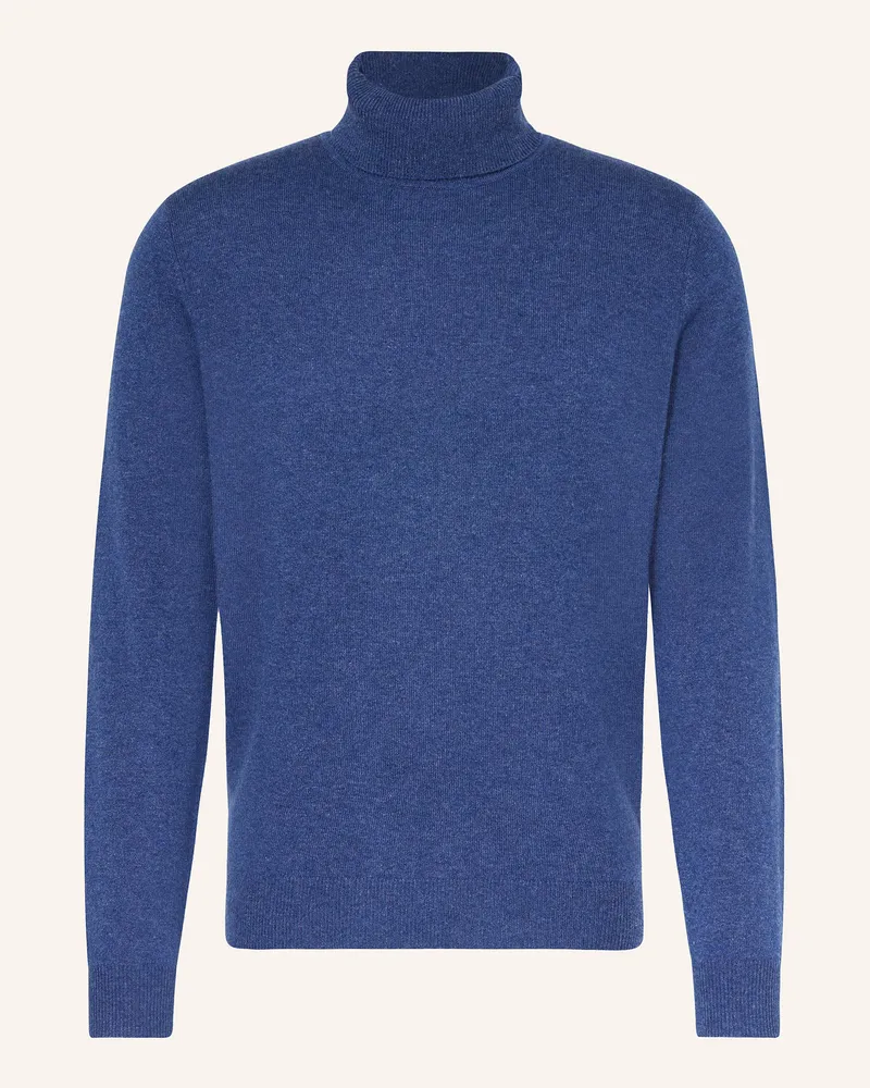 Strokesman's Rollkragenpullover aus Cashmere Dunkelblau