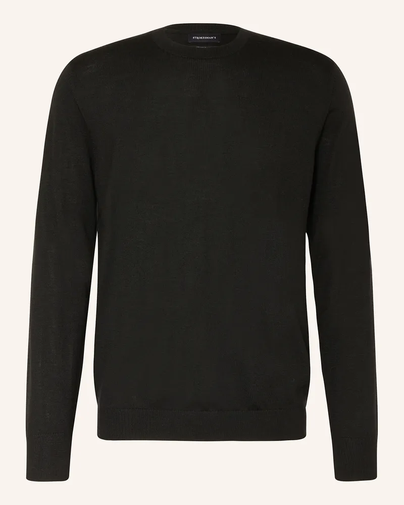 Strokesman's Strokesman Pullover Aus Merinowolle schwarz Schwarz