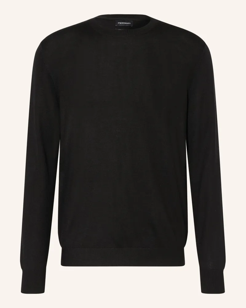 Strokesman's Strokesman Pullover Aus Merinowolle schwarz Schwarz