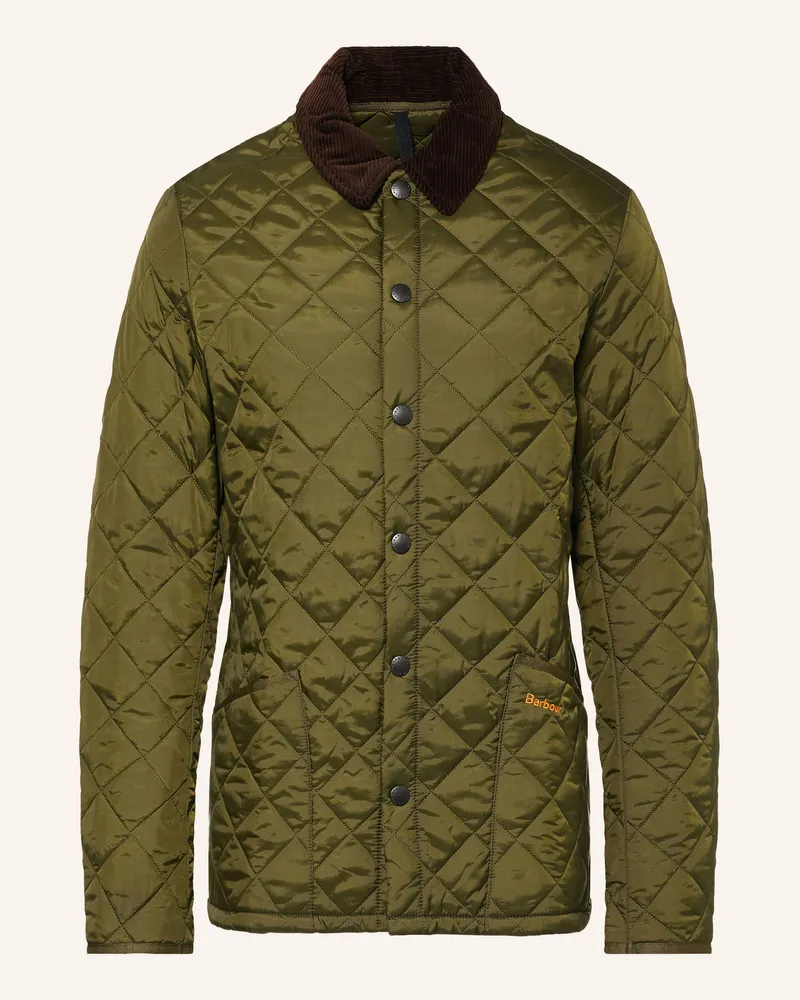 Barbour Steppjacke Heritage Liddesdale gruen Oliv