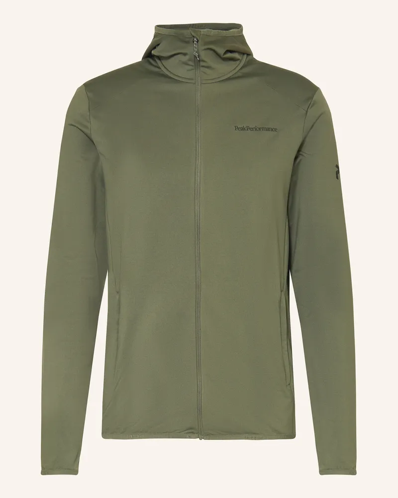 Peak Performance Midlayer-Jacke LIGHT ZIP HOOD Khaki