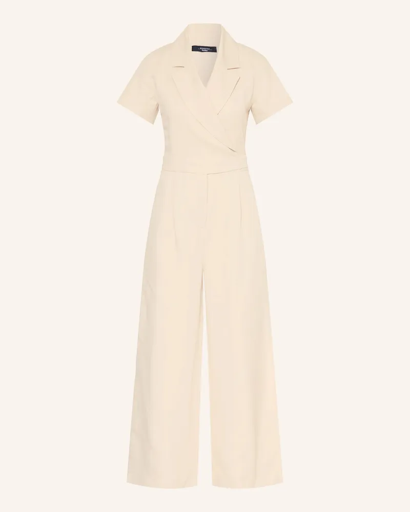 Max Mara Jumpsuit Oblato Mit Leinen beige Beige