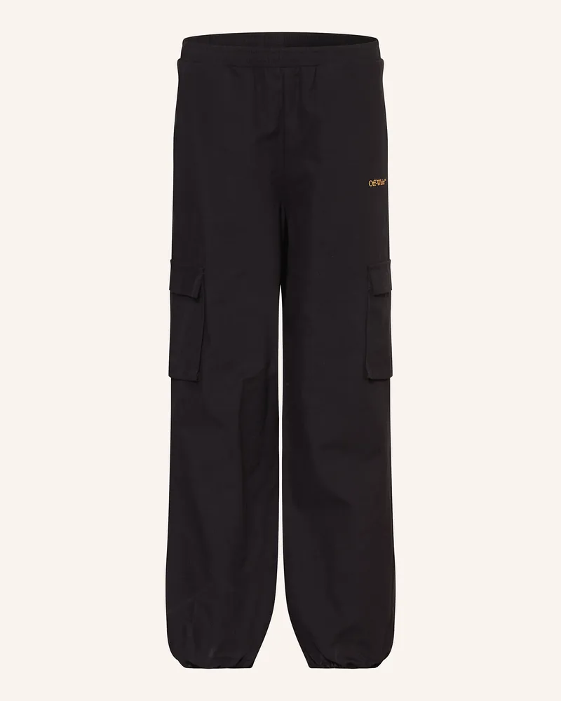 OFF-WHITE Cargohose Bookish Diag schwarz Schwarz