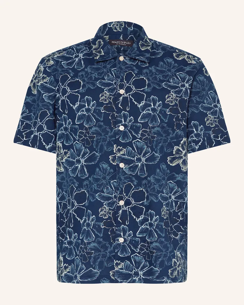 Marc O'Polo Kurzarm-Hemd Regular Fit Dunkelblau