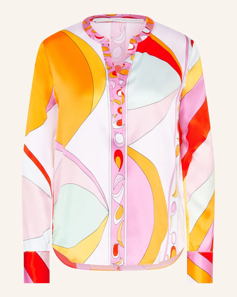 Herzen's Angelegenheit Blusenshirt aus Seide Mint