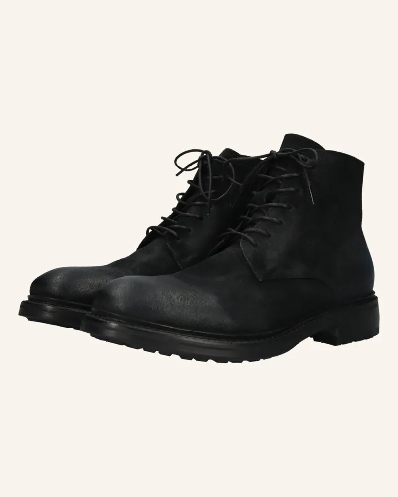 Blackstone Schnürboots schwarz Schwarz