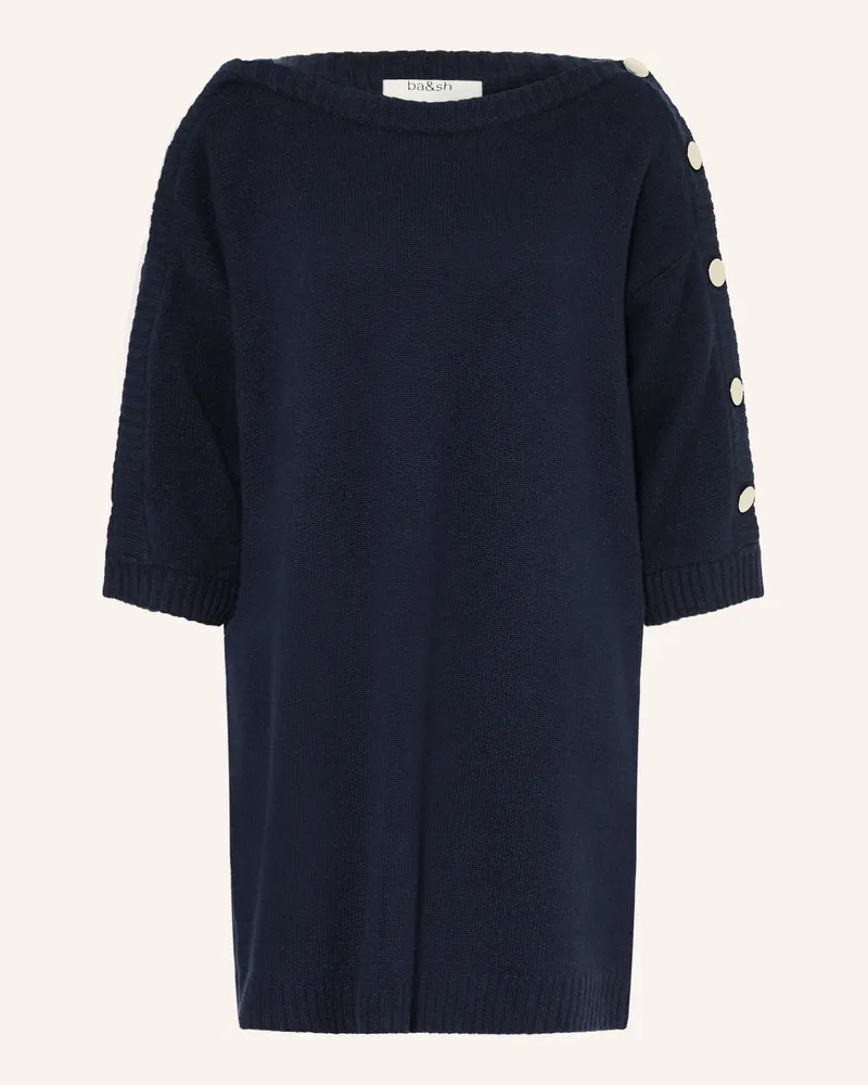 ba&sh Strickkleid Coleen Aus Cashmere blau Dunkelblau