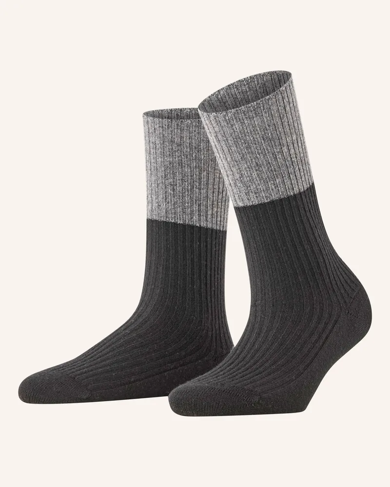 Falke Strümpfe Cosy Wool Mit Glitzergarn schwarz 3000