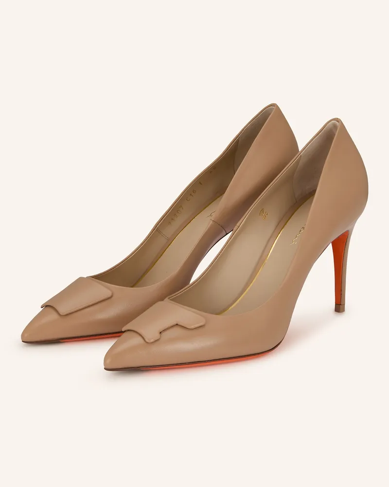 Santoni Pumps SIB Hellbraun