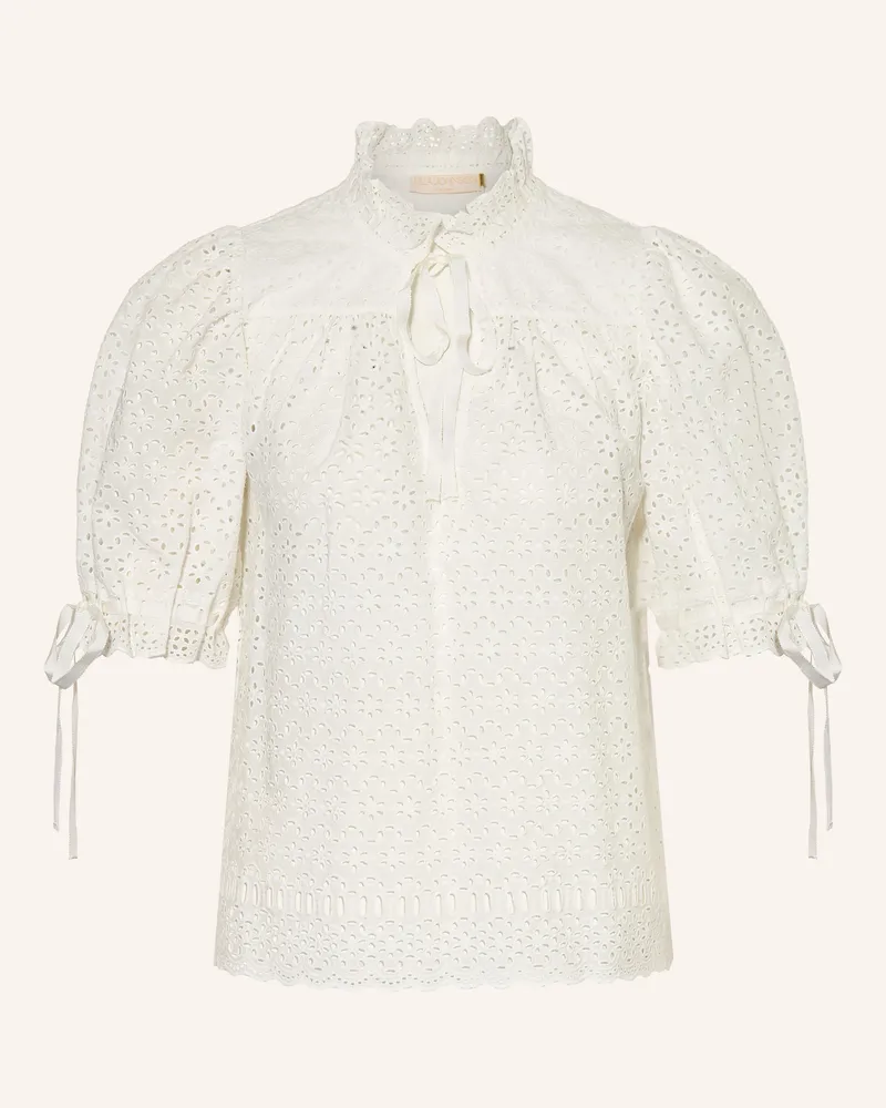 Ulla Johnson Blusenshirt Alouette Aus Lochspitze weiss Weiss