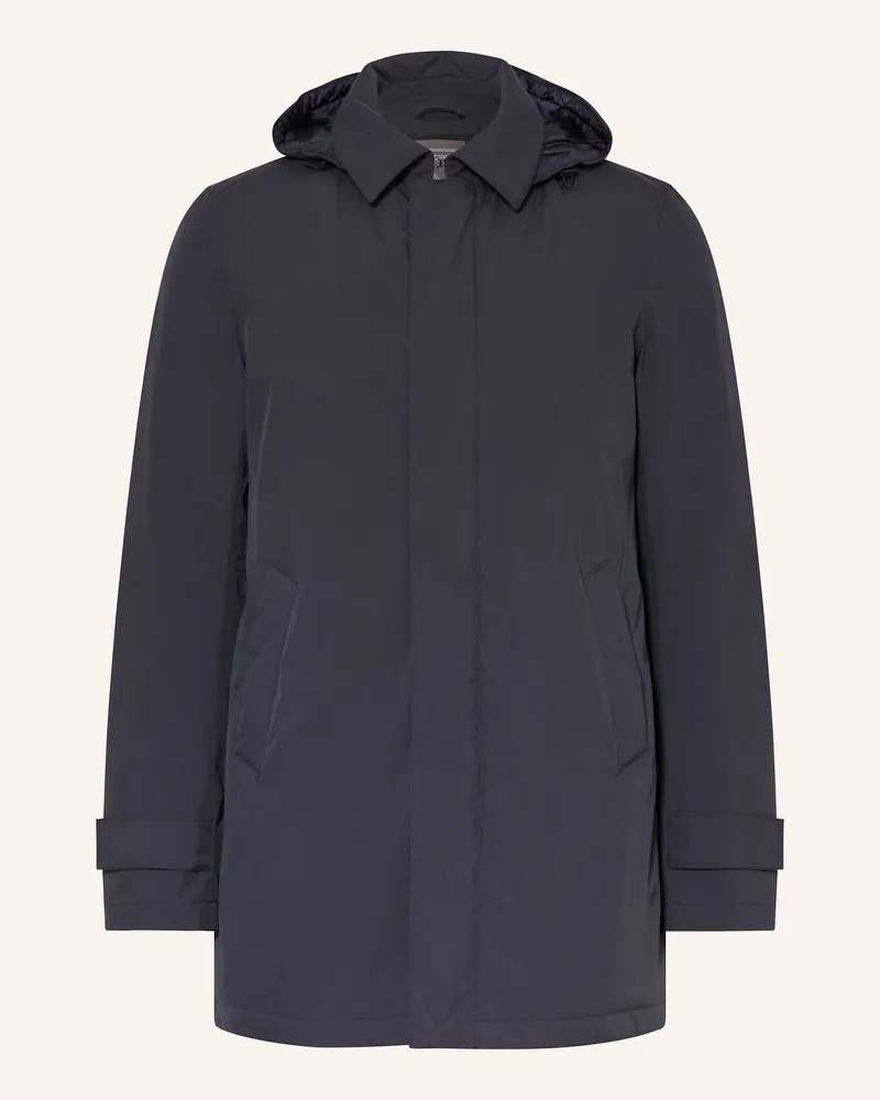 Herno Parka mit abnehmbarer Kapuze Dunkelblau