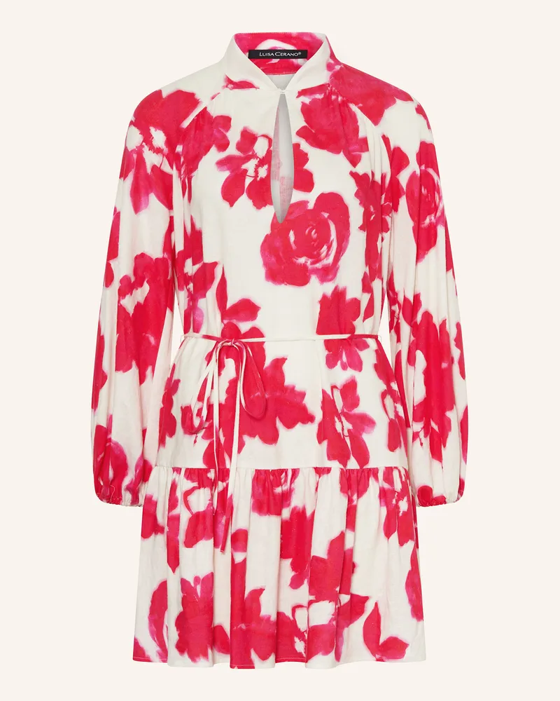 Luisa Cerano Kleid mit Leinen Pink
