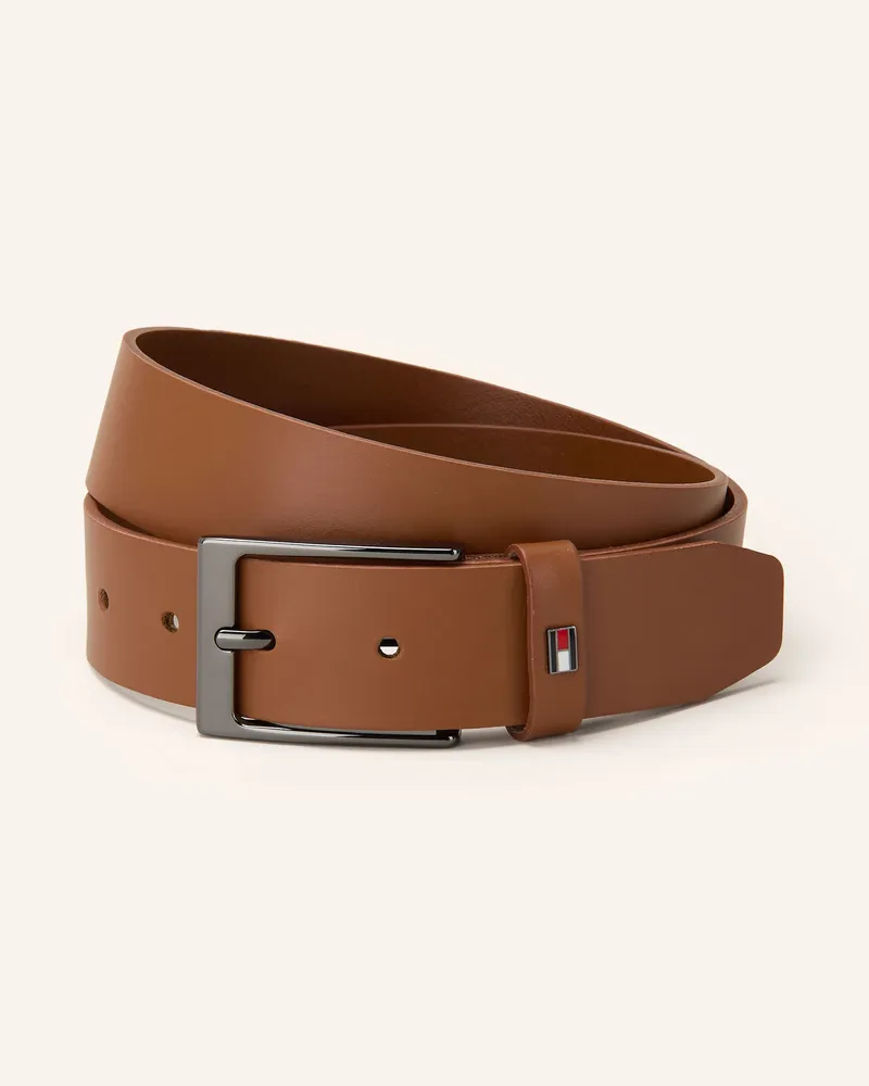 Tommy Hilfiger Ledergürtel LAYTON Cognac
