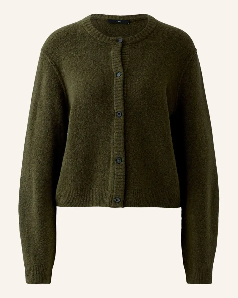 Oui  Strickjacke ILAYA Grün