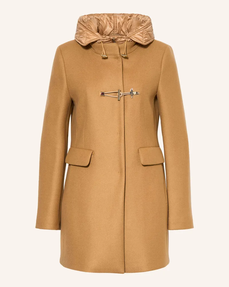 Fay Wollmantel braun Camel