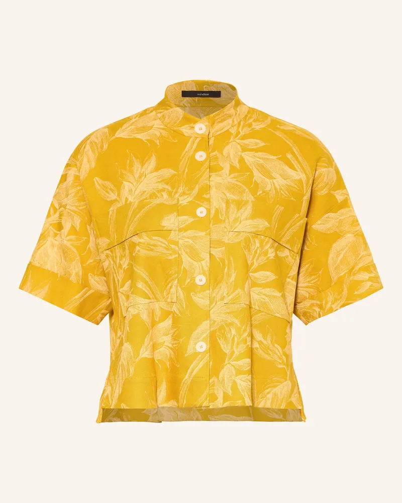 windsor. Bluse gelb Dunkelgelb
