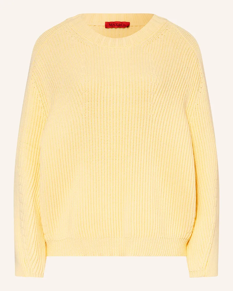 MAX&Co. Pullover MCOGERANIO Hellgelb
