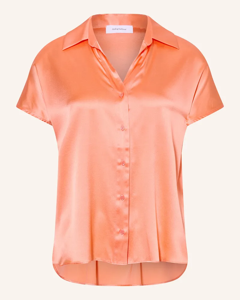 Darling Harbour Hemdbluse Aus Seide orange Lachs