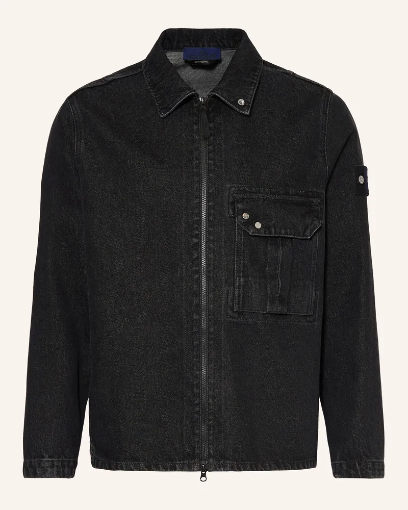 Stone Island Jeansjacke Denim Project schwarz Vj902