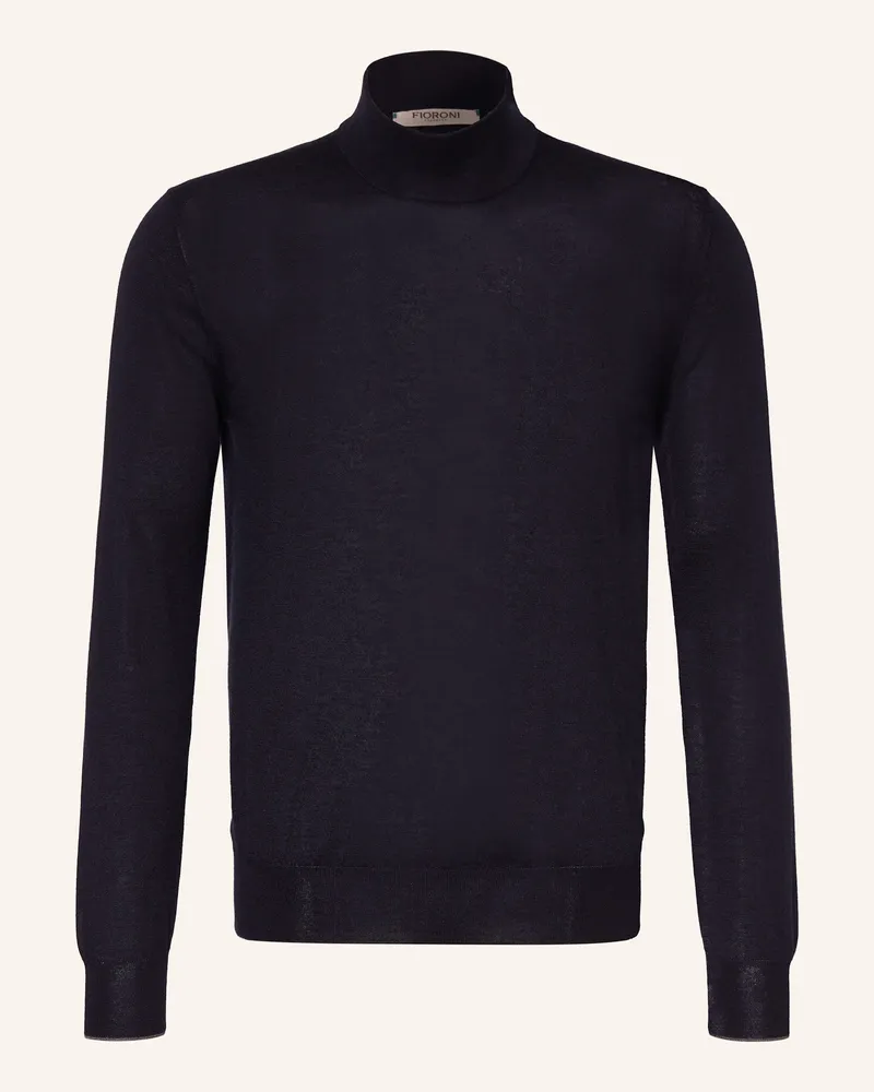 FIORONI Cashmere-Pullover mit Seide Dunkelblau