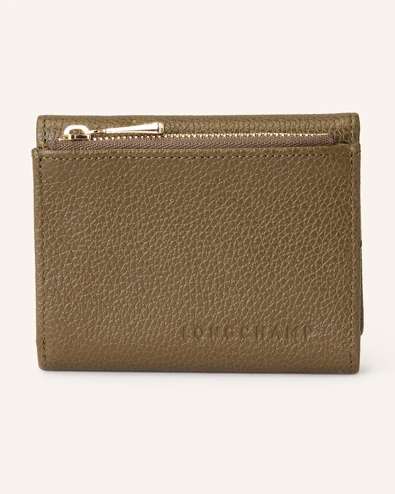 Longchamp Geldbörse Foulonne Compact Wallet gruen Khaki