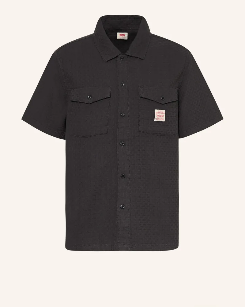 Levi's Levi's® Kurzarm-Hemd Relaxed Fit schwarz Schwarz