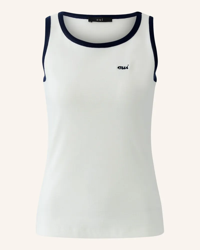 Oui  Top blau Weiss