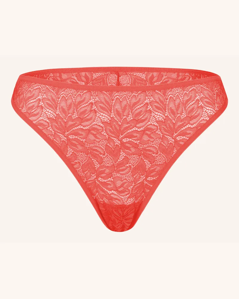 Ehrlich Textil Dreamy Lace Brazil Slip Aus Nachhaltiger Spitze - Atmungsaktiv orange Orange