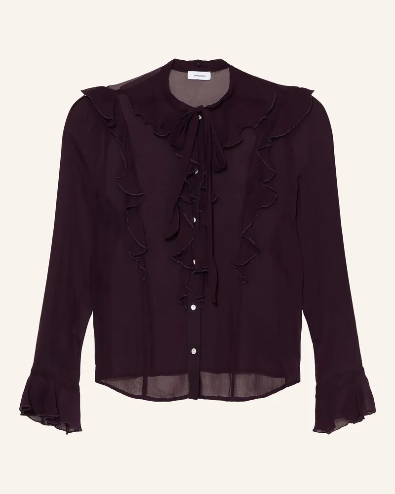 Darling Harbour Schluppenbluse Mit Volants lila Blueberry