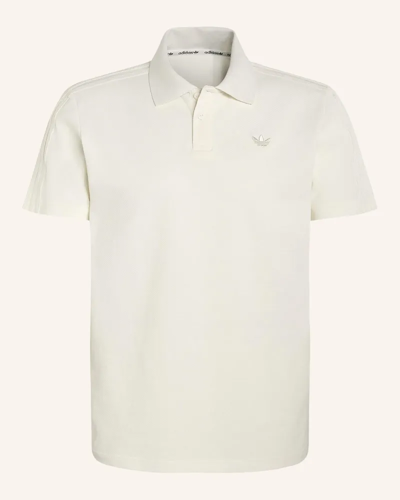 adidas Piqué-Poloshirt 3-Streifen weiss Weiss