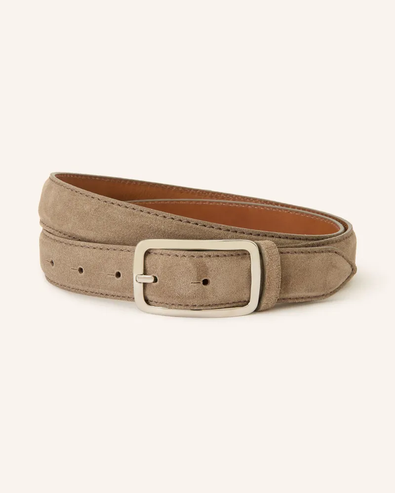 Reptile's House Ledergürtel beige Taupe