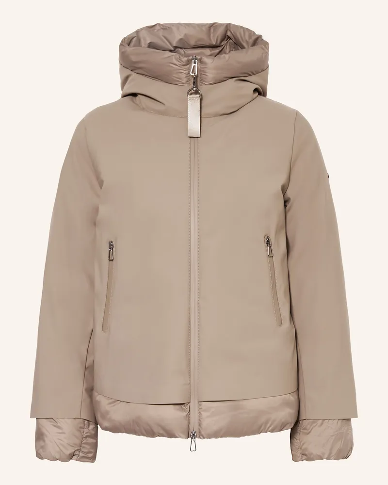 cinque Jacke CINALA im Materialmix Taupe