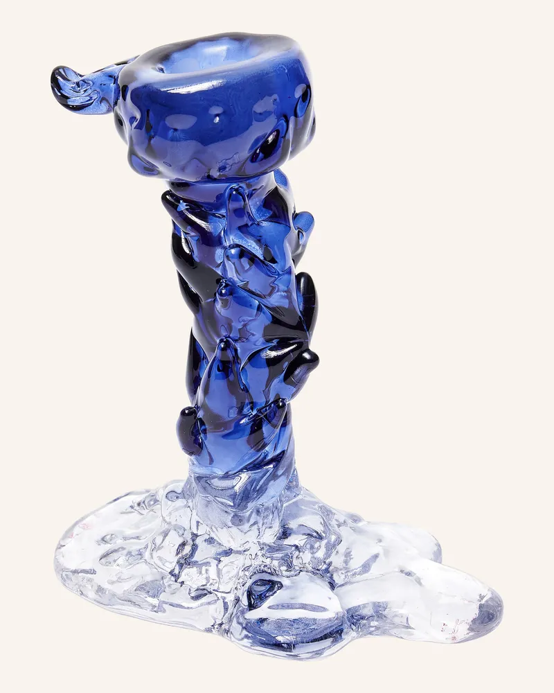 POLSPOTTEN Kerzenhalter Drip S blau Blau