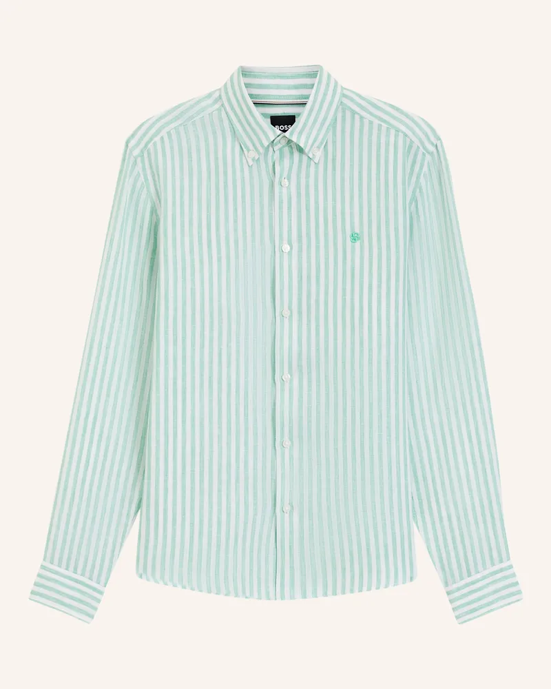 HUGO BOSS Casual Hemd H-Liam-Bd-E-c1-261 Regular Fit gruen Mint