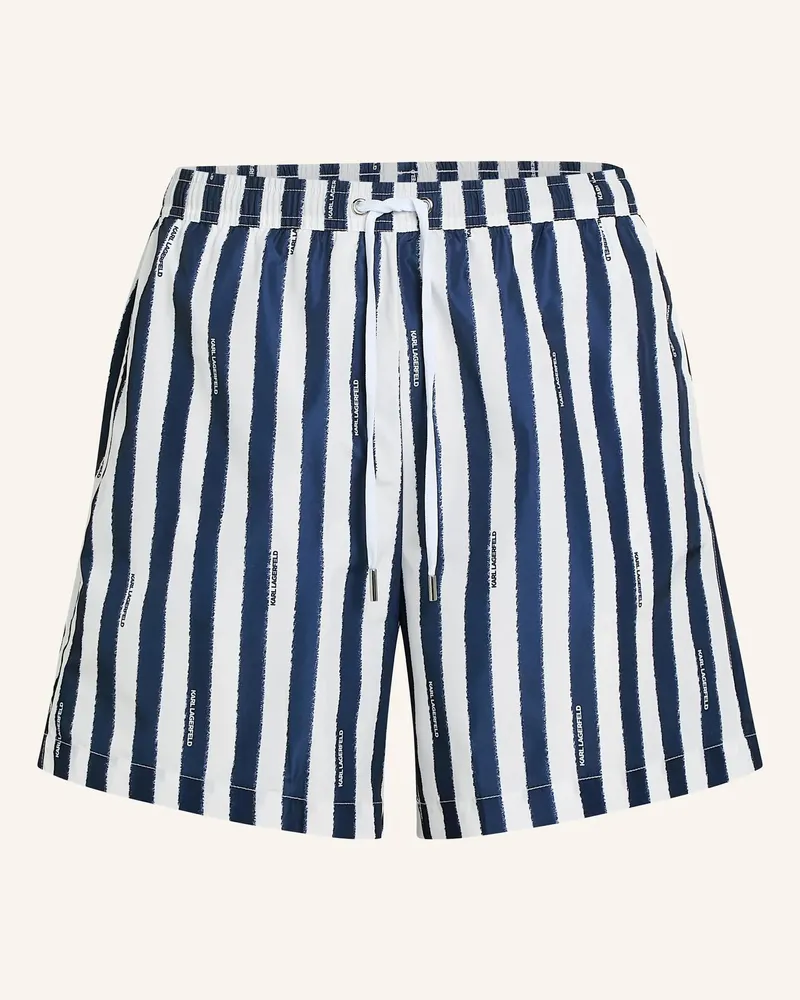 Karl Lagerfeld Badeshorts blau Dunkelblau