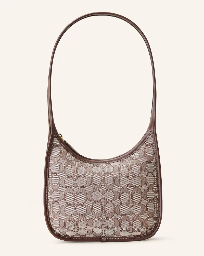 Coach Schultertasche CURVE Braun